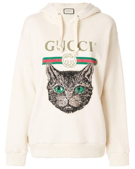 gucci modern future cat hoodie|Gucci Sweatshirts & Hoodies for Women .